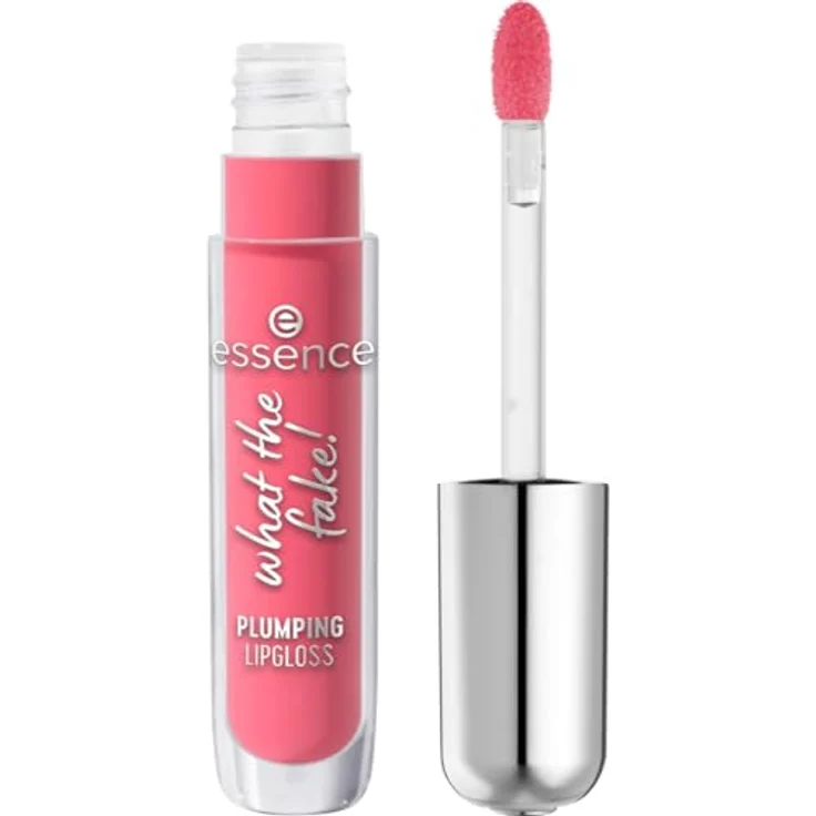 Essence Aufpolsternder Lipgloss "What the Fake!" - 4 ml mit Hyaluronsäure und Vitamin E, Farbe 101 Hand Squeeze – Bild 2