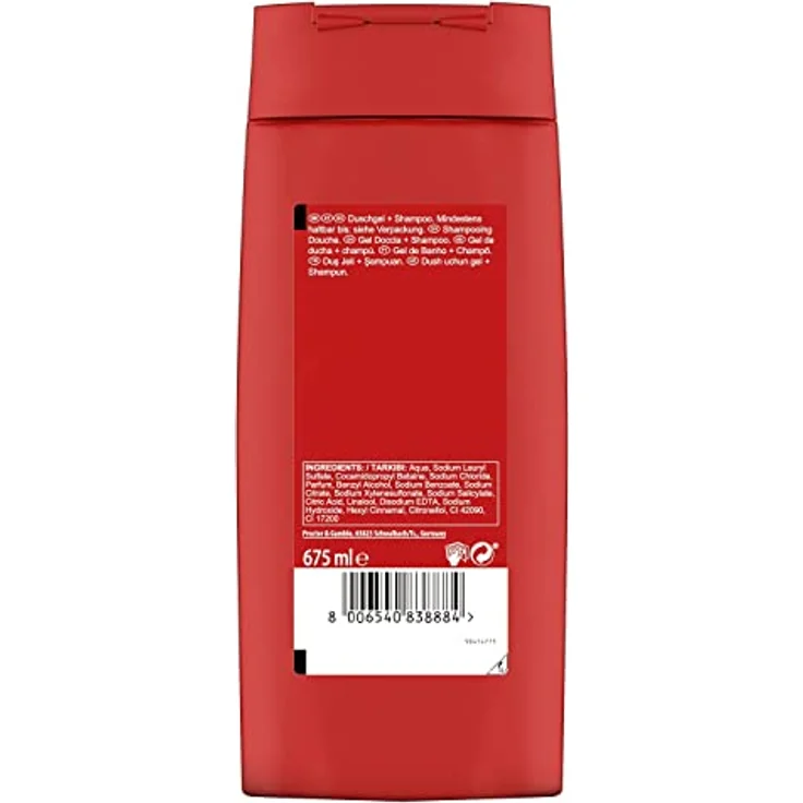 Old Spice Captain Duschgel & Shampoo Für Männer 675 ml, 3-in-1, Lang Anhaltend Frisch – Bild 3