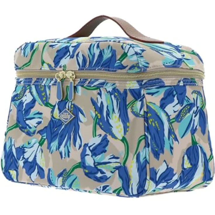 Oilily Tulipy Coco Beautycase, 27 cm, creme brulee, 100% Polyester, praktische Aufbewahrung für Kosmetik – Bild 2