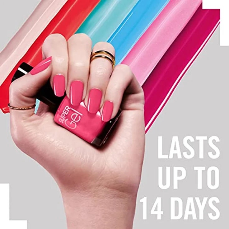 Rimmel London Super Gel STEP1 Gel-Nagellack 12 ml Farbton 032 Cocktail Passion – Bild 6