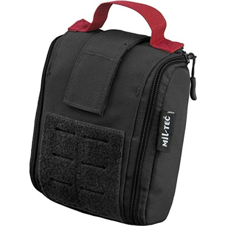 Mil-Tec Unisex – Erwachsene 25TLG Erste-Hilfe-Paket, Schwarz, Einheitsgröße