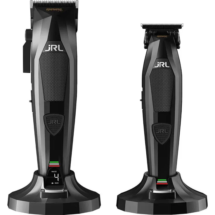 JRL Diamante Haarschneider Kit, Clipper und Trimmer Combo, schwarz, Brushless Motor, 4 Stunden Akkulaufzeit, Quick-Swap Blade