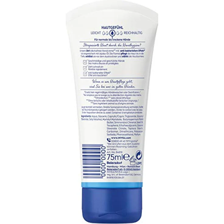 NIVEA Hand 3in1 Care + Protect Handcreme 75 ml – Bild 2