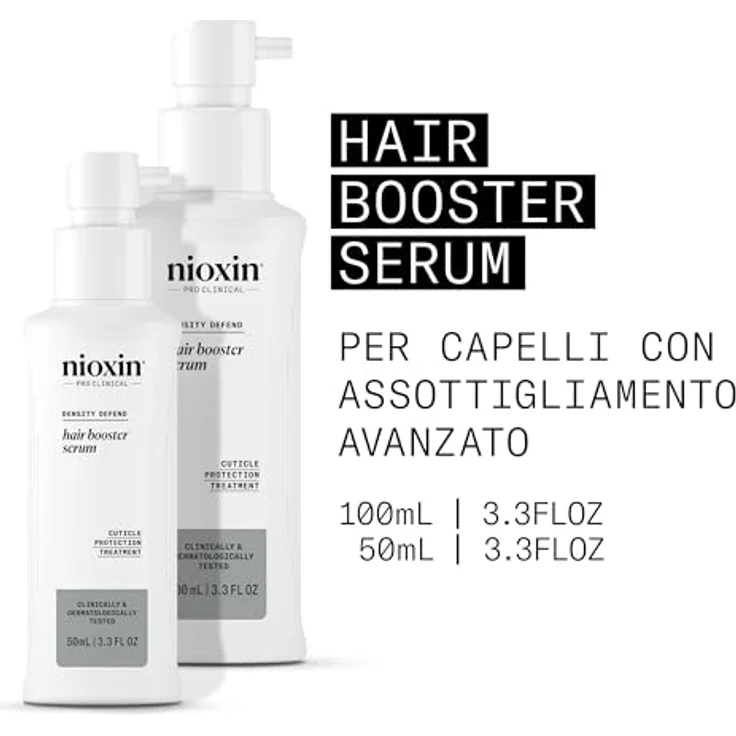 NIOXIN Hair Booster Serum – Schutzbehandlung ohne Ausspülen für Haar mit fortschrittlicher Ausdünnung – mit Pfefferminzöl (100 ml) – Bild 2