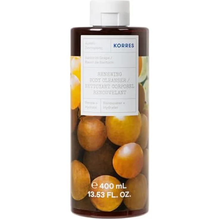 KORRES SANTORINI GRAPE Revitalisierendes Duschgel, XL 400ml-Format, vegan