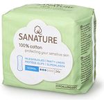 Sanature Sanature Pantyliners Normal, Slipeinlagen mit 100% Baumwollkern, 24 Stück, 500 g