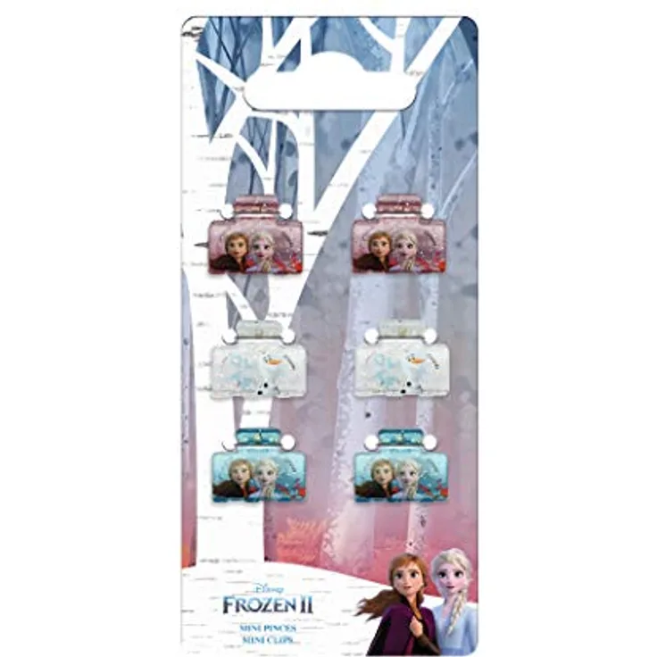 DISNEY La Reine des Neiges 2 Accessoires Coiffure Mini Pinces Cheveux Elsa/Anna/Olaf 6 Pièces