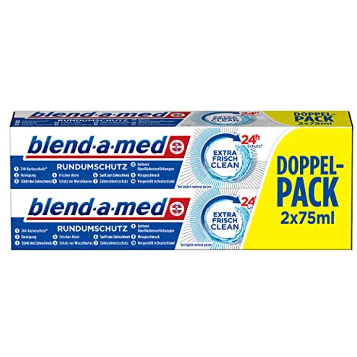 Blend-a-med Rundumschutz Extra Frisch Clean 2 x 75 ml, für die tägliche Zahnreinigung – Bild 3