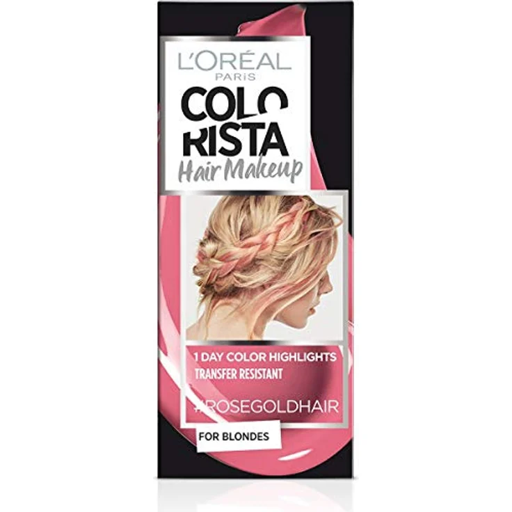 L'Oréal Paris Colorista Hair Makeup Temporäre Färbung für Strähnen und Spitzen, Rosa Gold, 30 ml, Gel-Formel, einfache Anwendung ohne Fleckenbildung – Bild 1