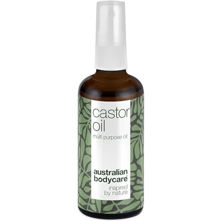 Australian Bodycare Rizinusöl (100 ml) mit Teebaumöl | Organisches Castor Oil für Wimpern, Augenbrauen & Haare, Hautfeuchtigkeitscreme gegen trockene Haut - Trockenes Haar