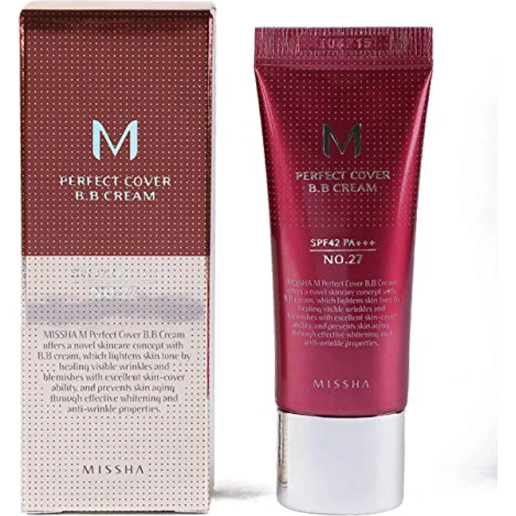 Missha M Perfect Cover BB Cream Spf42/Pa+++ No.27/Honey Beige, 20 Ml