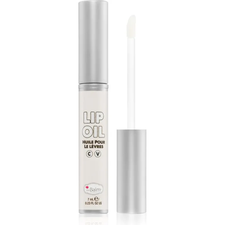 theBalm Lip Oil Lippenöl, Farbton Clear Roads Ahead, 7 ml, vegan, glanzgebend, feuchtigkeitsspendend