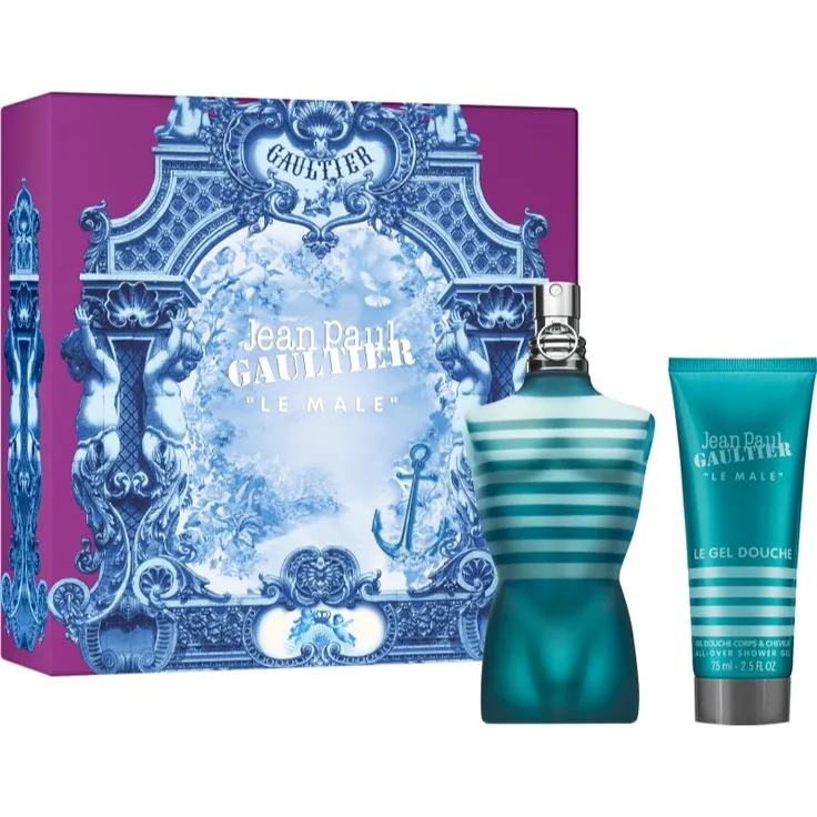 Jean Paul Gaultier Le Male Geschenkset für Herren, Eau de Toilette 125 ml & Duschgel 75 ml, elegant verpackt