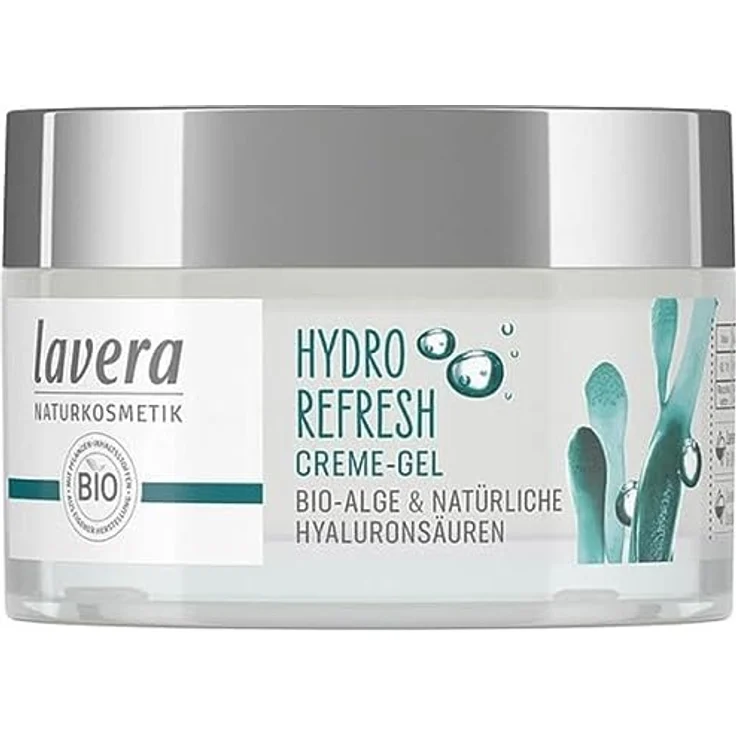 Lavera Naturkosmetik Hydro Refresh Creme-Gel, 50 ml - Natürlich leichte Feuchtigkeitspflege, zieht schnell ein