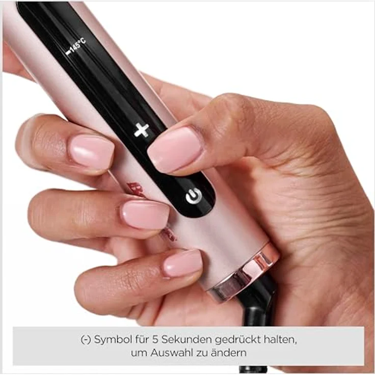 BaByliss HSB200E, Lockenstab Volume Boost mit keramischer Beschichtung, rosa, 4 Temperaturstufen, automatische Ausschaltung und Überhitzungsschutz – Bild 5