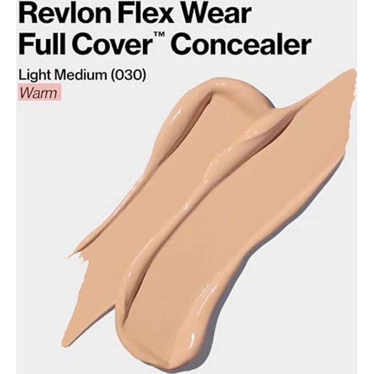 Revlon ColorStay Flex Wear Full Cover Concealer Light Medium 100% langanhaltende Abdeckung mit Hyaluronsäure und Vitamin E, 10 ml – Bild 2