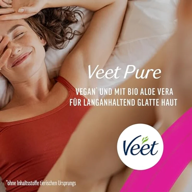 Veet Haarentfernungscreme sensitive 100 ml, spezielle Formel für empfindliche Haut, glatte Haut in nur 3 Minuten – Bild 6