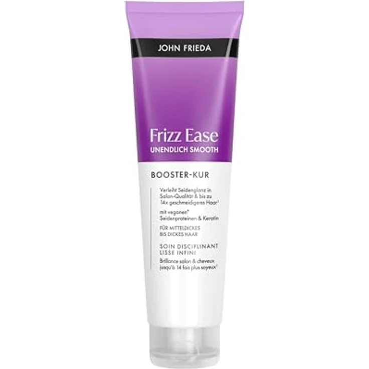 John Frieda Frizz Ease Unendlich Smooth Booster-Kur, 150 ml, für mitteldickes bis dickes, farbbehandeltes Haar, langanhaltende Frizz-Bändigung und Geschmeidigkeit – Bild 1