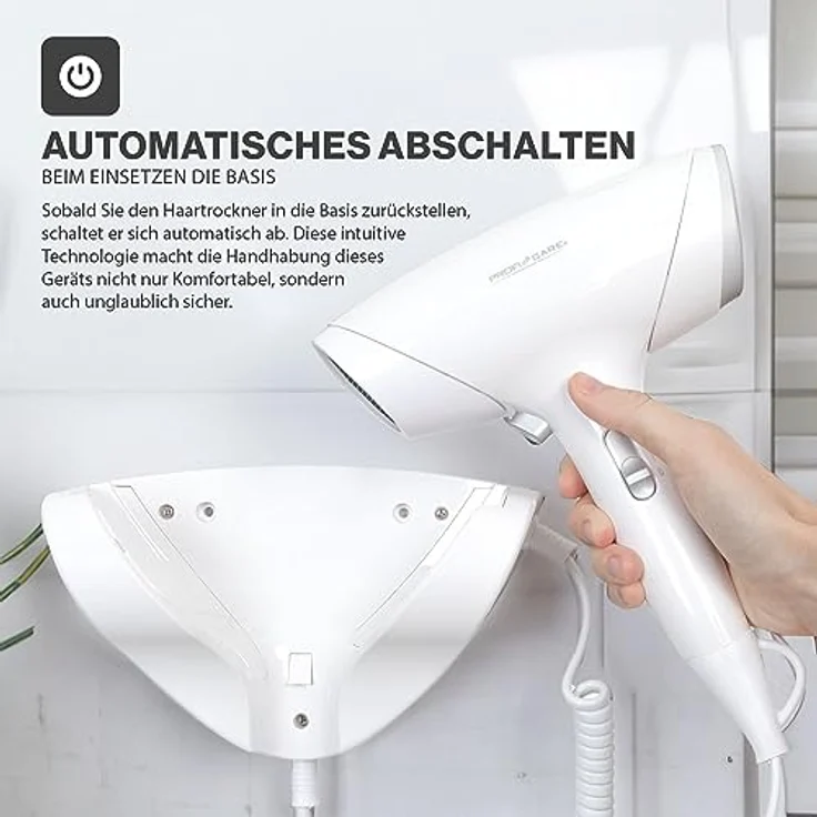 ProfiCare Profi-Care PC-HT 3044 Weiß zum schnellen Trocknen der Haare, mehr Volumen oder Schwung – Bild 5