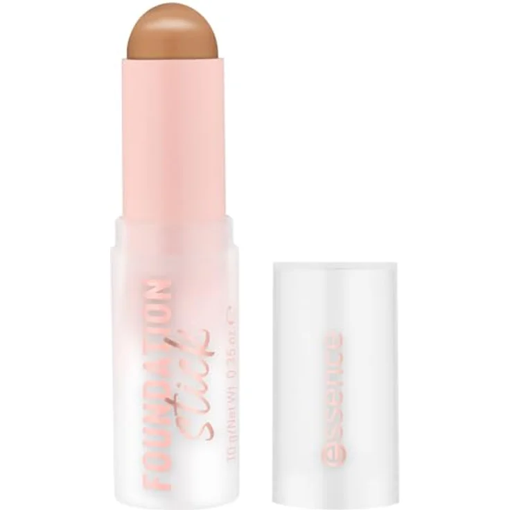 essence cosmetics FOUNDATION stick, Nr. 201, Nude, pflegend, abdeckend, weichzeichnend, natürlich, vegan, ölfrei, ohne Konservierungsstoffe, ohne Parabene, 1er Pack (10g) – Bild 1
