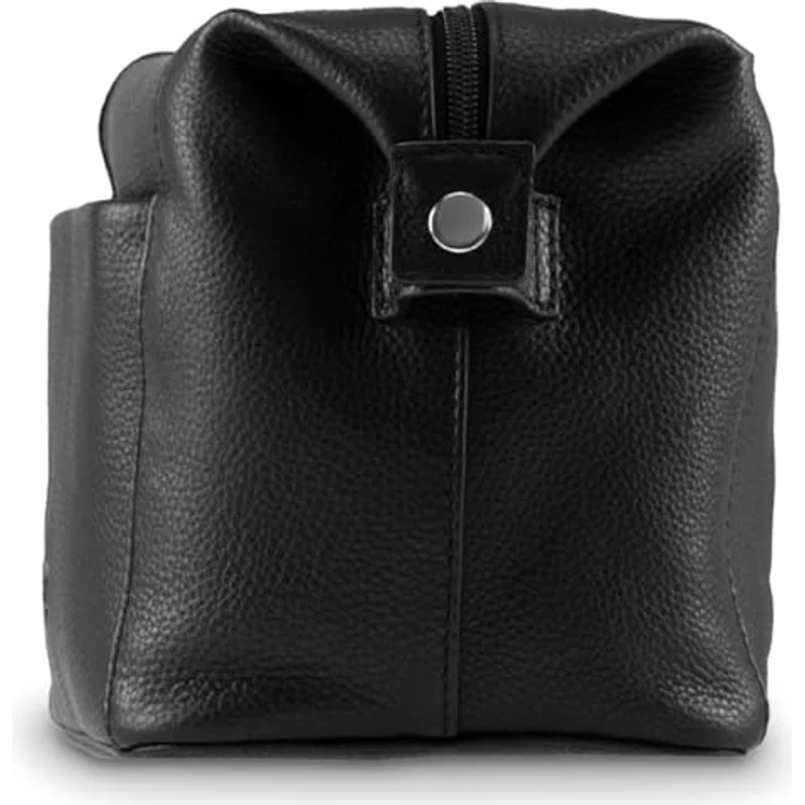 Jost Frankfurt Toilet Bag, Necessaire aus Rindsleder mit geräumigem Hauptfach, schwarz – Bild 4