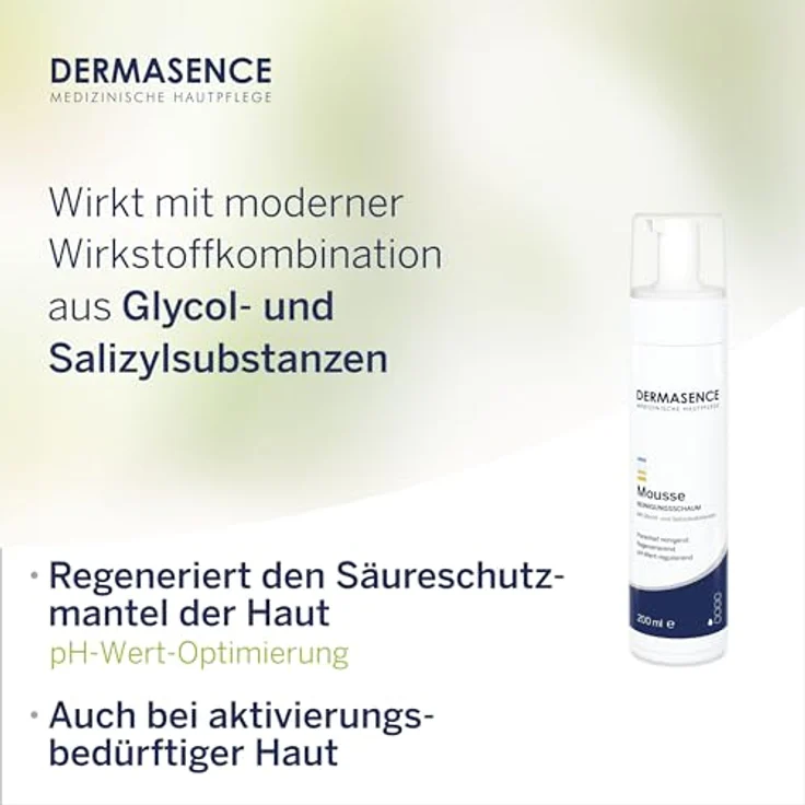 Dermasence Mousse Reinigungsschaum 200 ml, für Damen und Herren – Bild 4