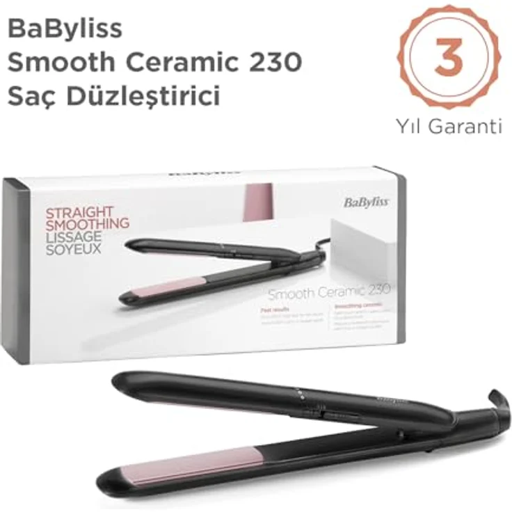 BaByliss, Glätteisen, Glätteisen Smooth Ceramic 230 (Glätteisen) – Bild 3