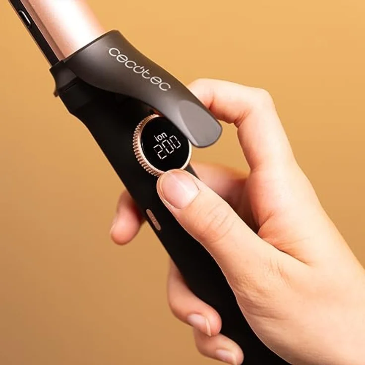 Cecotec Bamba SurfCare Curly Sphere, Lockenstab mit 28 mm Keramik- und Turmalinzylinder, 120ºC-210ºC, 360º drehbares Kabel, automatische Abschaltung, Kühle Spitze – Bild 5