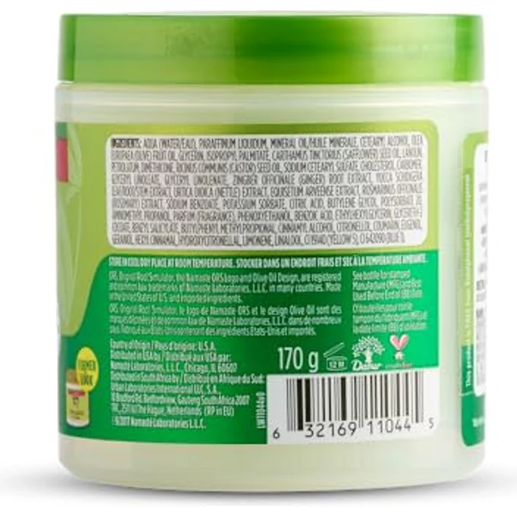 ORS Olive Oil Fortifying Crème für Haare 170g - Feuchtigkeitsspendende Haarcreme mit Olivenöl, Distelöl und Brennnessel-Extrakt für gesundes Haarwachstum und starke Haarfollikel – Bild 2