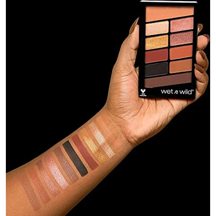 Wet n Wild - Lidschatten Palette Make-up, 10 hochpigmentierte Farben - Mix aus Schimmer + Matt in einer Lidschattenpalette - Myglamour Squad 5 g – Bild 6