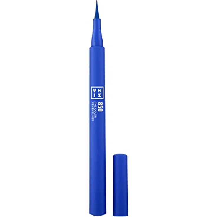 3INA The Color Pen Eyeliner, Filzstift-Eyeliner in Blau, 1 ml mit präziser Linie und intensiver Farbe – Bild 1