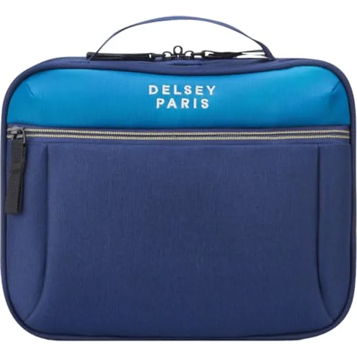 DELSEY PARIS Brochant 3 Toiletry Bag Ocean Blue, Kulturbeutel mit leichtem Gewicht, Maße: 27 x 21 x 14 cm