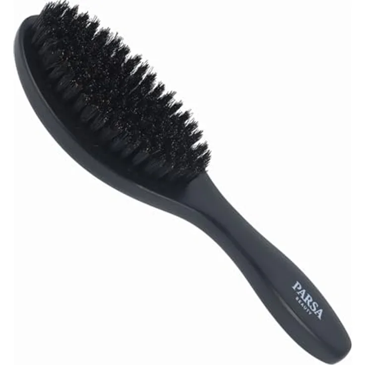 PARSA Beauty Sleek Brush Breit, Haarbürste mit Mischborsten aus FSC-zertifiziertem Birkenholz für extra glatten Sleek-Look