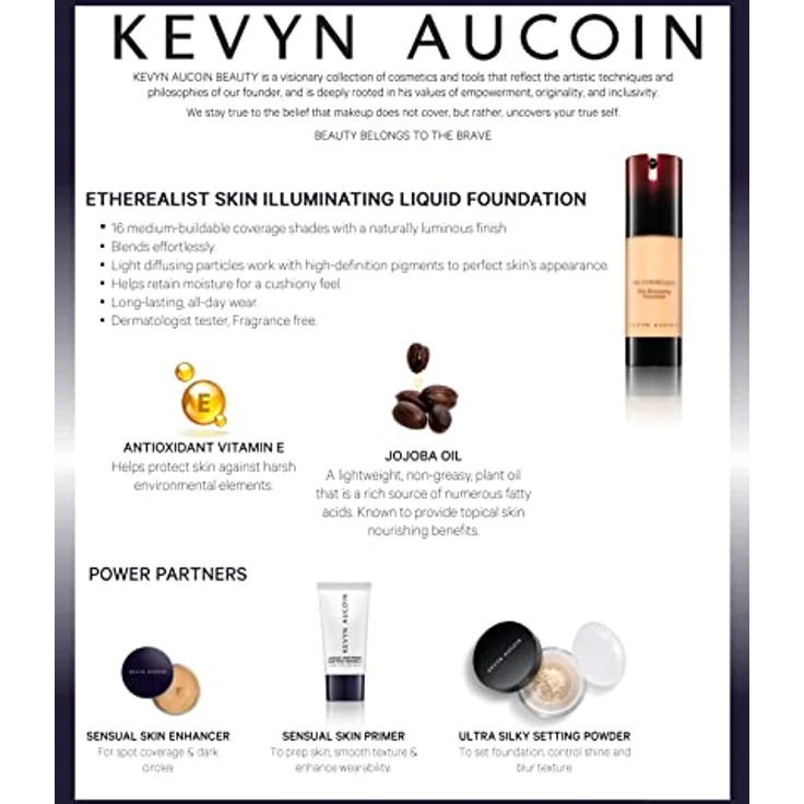 Kevyn Aucoin The Etherealist Skin Illuminating Foundation - Light EF 01 28ml – Bild 4