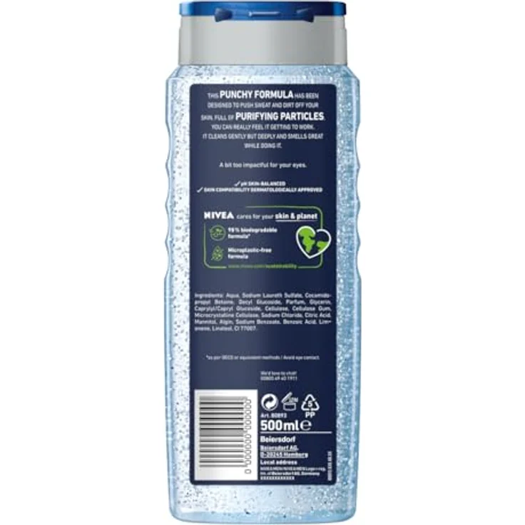 Nivea Men Pure Impact Duschgel für Körper und Haar 500 ml – Bild 2