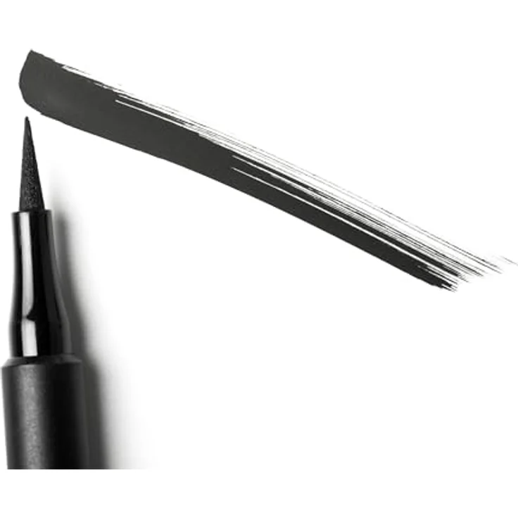 3INA The 24H Pen Eyeliner, lang anhaltender Eyeliner, wasserfest, ultra-dünner Applikator, Farbton 900 Black, 1,2 ml – Bild 3