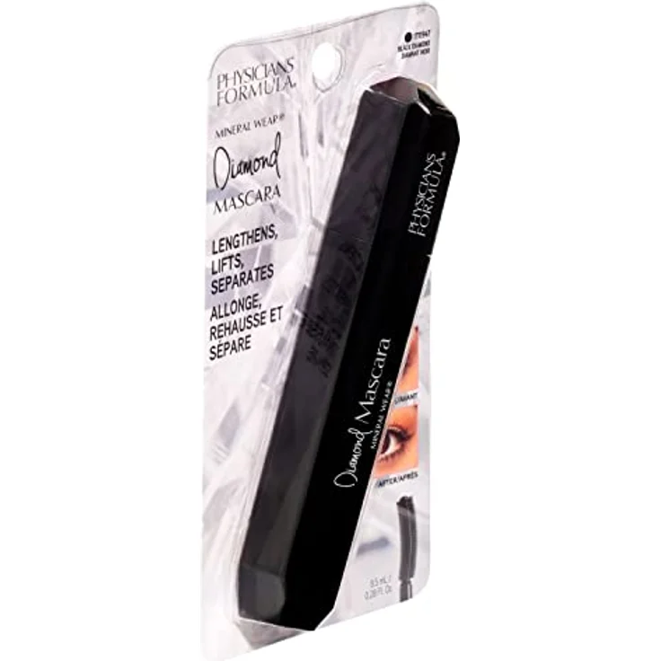 Physicians Formula Mineral Wear Diamond Mascara, tiefschwarz mit Diamantstaub und pflegenden Peptiden, 8,5 ml – Bild 7