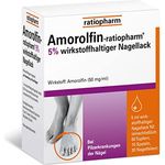 Amorolfin-ratiopharm 5% wirkstoffhaltiger Nagellack: Medizinischer Nagellack - Nagelpilz einfach und bequem loswerden, 5 ml Lösung