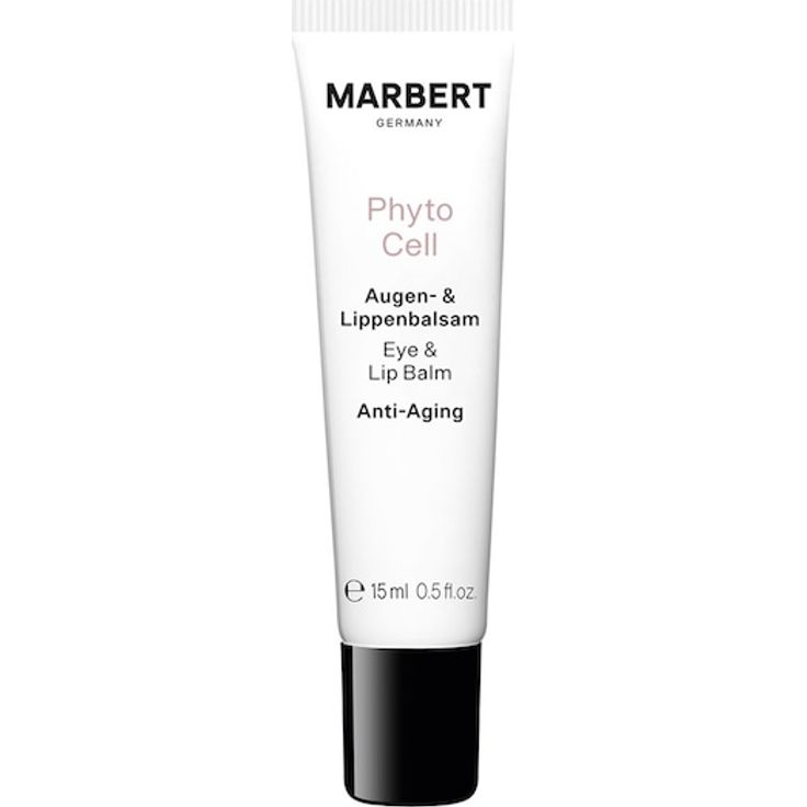 Marbert PhytoCell Augen- und Lippenbalsam, hochwertige Augencreme mit Oliven- und Avocado-Extrakten, 15 ml