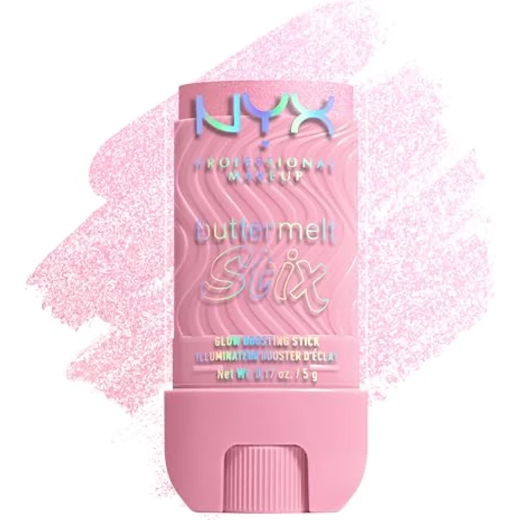 NYX PROFESSIONAL MAKEUP Buttermelt Stix Glow Boosting Highlighter, samtig-weich, 8h Halt, My Melt Era, 14 Shades – Bild 1