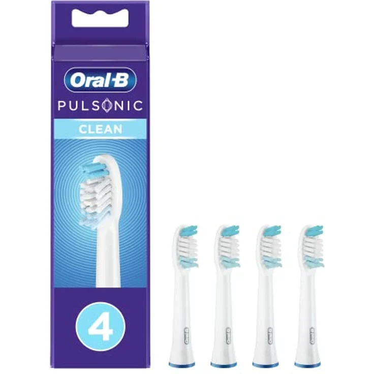 Oral-B Pulsonic Clean Aufsteckbürsten für Schallzahnbürsten, 4 Stück, effektive Plaqueentfernung, sanfte Reinigung – Bild 2