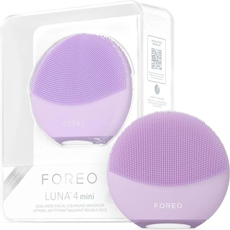 FOREO Elektrische Gesichtsreinigungsbürste LUNA™ 4 mini, T-Sonic™ Pulsationen, USB-Ladung, 2-Zonen-Bürstenkopf, Pink – Bild 2