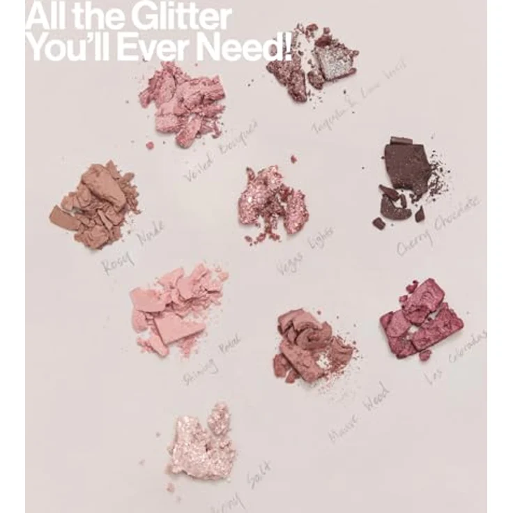 Unleashia N°5 All of Dusty Rose, Lidschattenpalette mit 9 veganen Farben in kühlen Pudertönen, 7,6 g – Bild 2