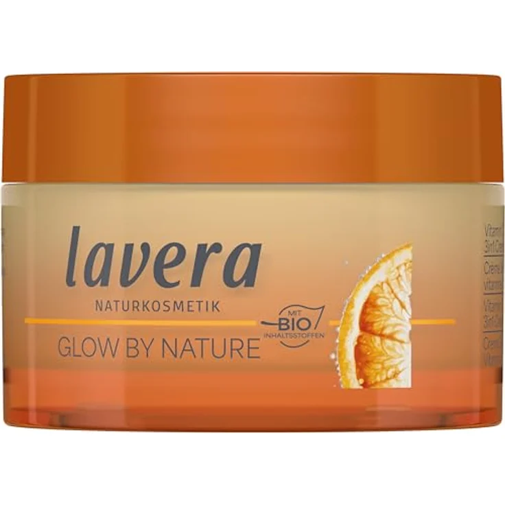 lavera Glow By Nature Vitamin C 3in1 Creme, stärkt natürliche Hautbarriere, schützt vor vorzeitiger Hautalterung, mit Q10, vegan, 50 ml – Bild 1