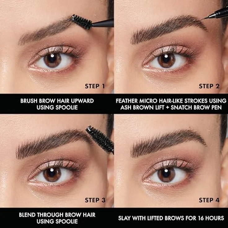 NYX Professional Makeup Lift & Snatch Brow Tint Pen, Augenbrauenstift 1 ml in Caramel mit präziser Spitze für natürlich definierte Brauen – Bild 4