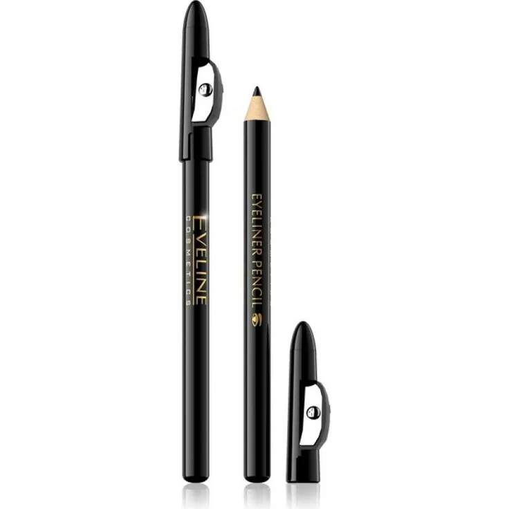 Eveline Pencil Augenstift Mit Spitzer Schwarz 10 ml