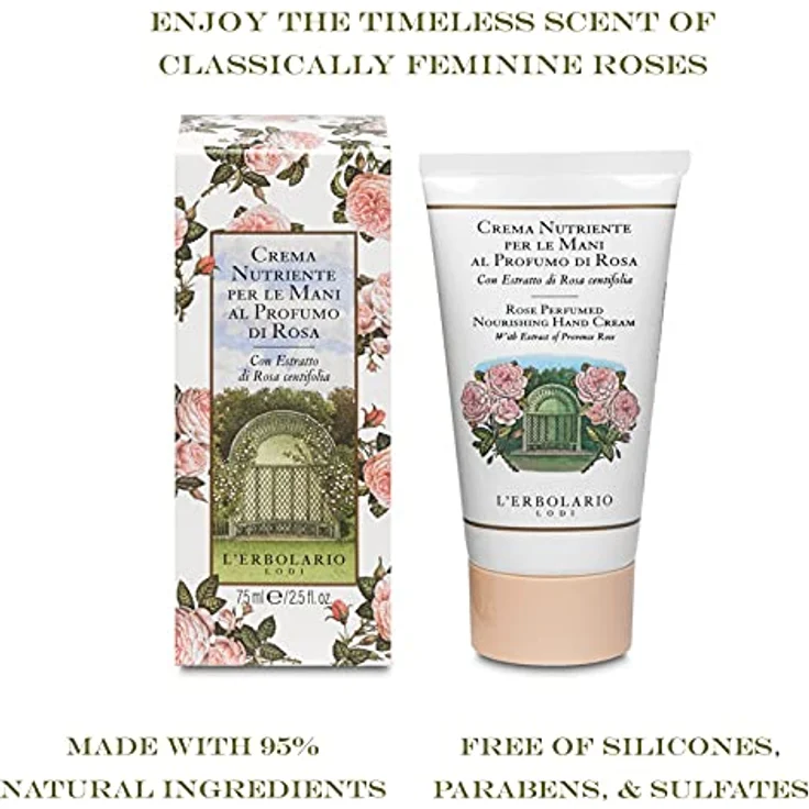 L'Erbolario ROSE Parfümierte Handcreme, 75 ml – Bild 2