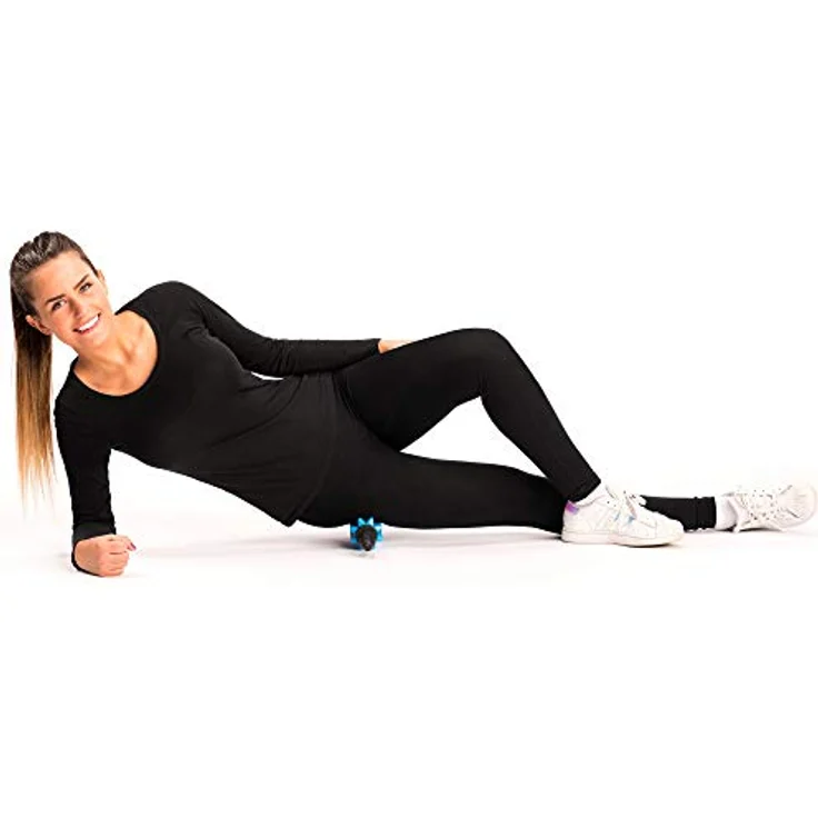 Maximex Massageroller, Faszien Massageroller mit Triggerpunkt Noppen, 39 x 6 x 6 cm, 1-tlg. – Bild 4