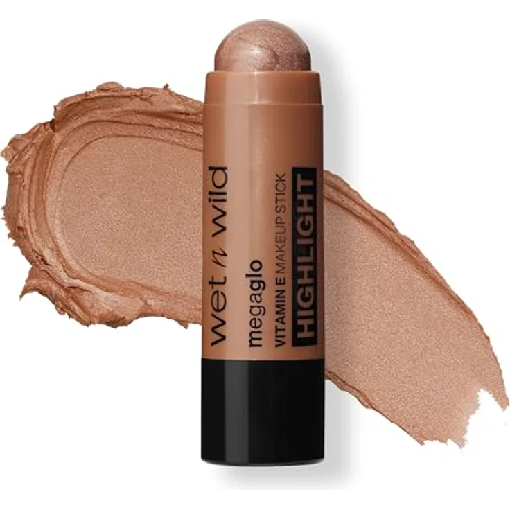 Wet n Wild MegaGlo Cremiger Highlighter Stick, Farbton Desert Sands, 6 g, lichtreflektierende Pigmente, für strahlenden Teint – Bild 1