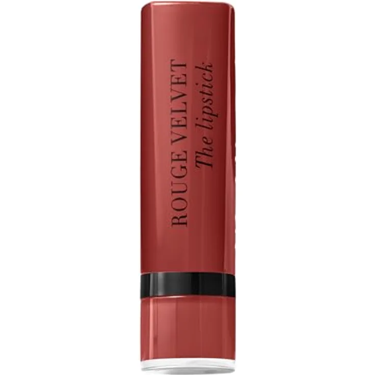 Bourjois, Rouge Velvet The Lipstick Lippenstift, 50 Rouge Tatin, 2,4 g - 24 Stunden lebendige Farbe, samtiger Effekt